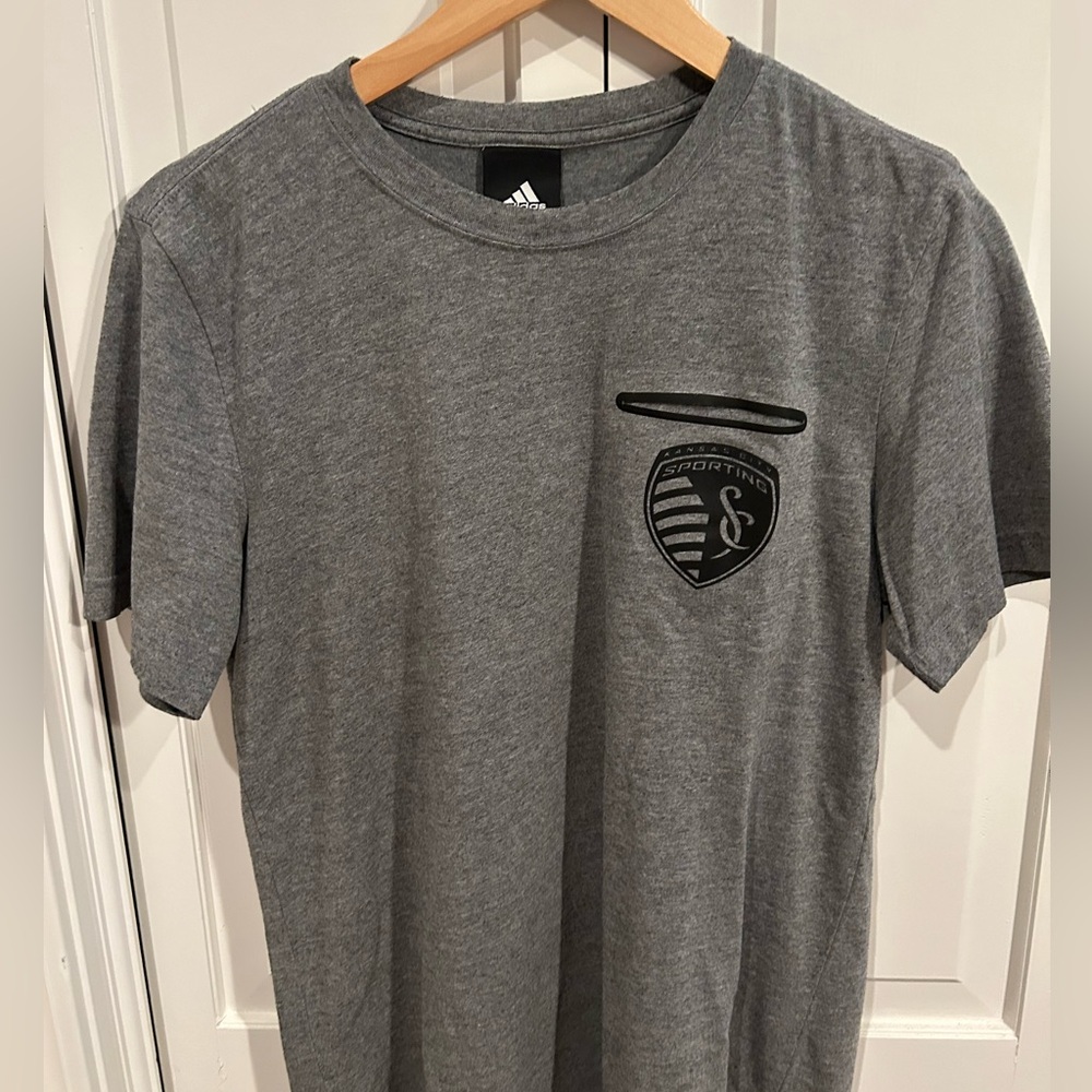 Sporting Kansas City Adidas Gray Short Sleeve Men's Tee